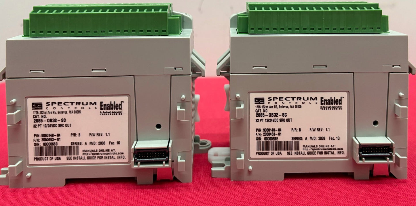 SPECTRUM CONTROLS 2085-OB32-SC 32-CHANNEL 2085 MICRO800 EXPANSION I/O - QTY 2