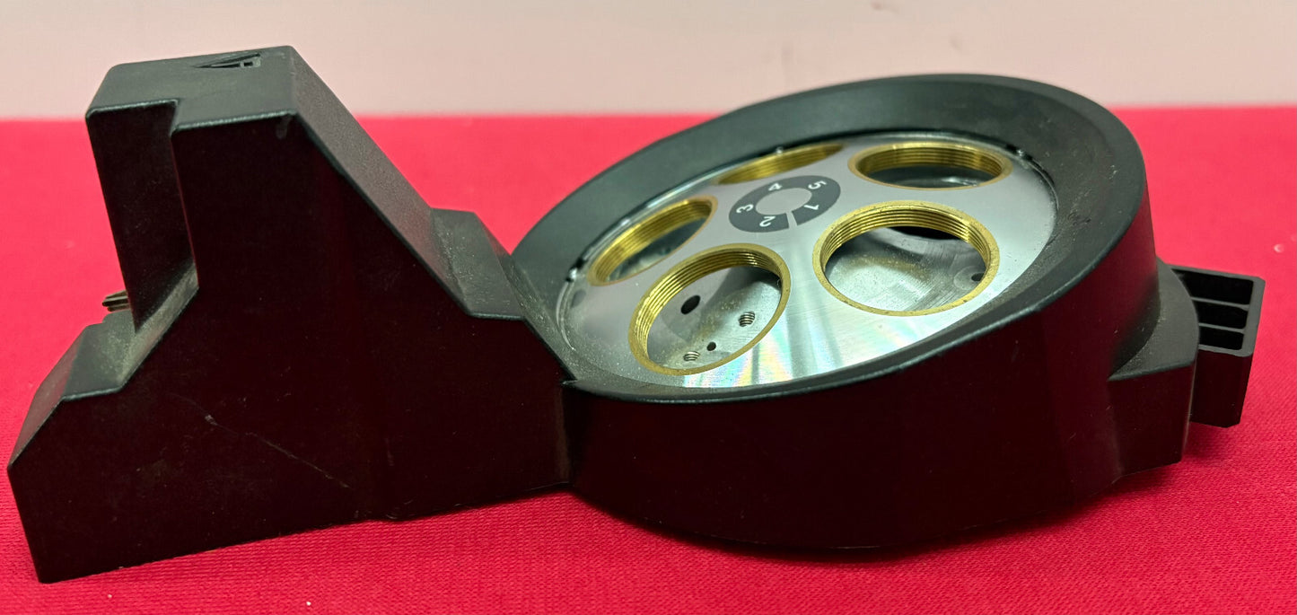 OLYMPUS U-D5BDREMC 5 POSITION MOTORIZED MICROSCOPE OBJECTIVE TURRET PARTS/REPAIR