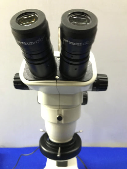 MMBT Ergonomic Backlit LED Track Stand 6.7- 45X Scope with LED Quad Ring Light