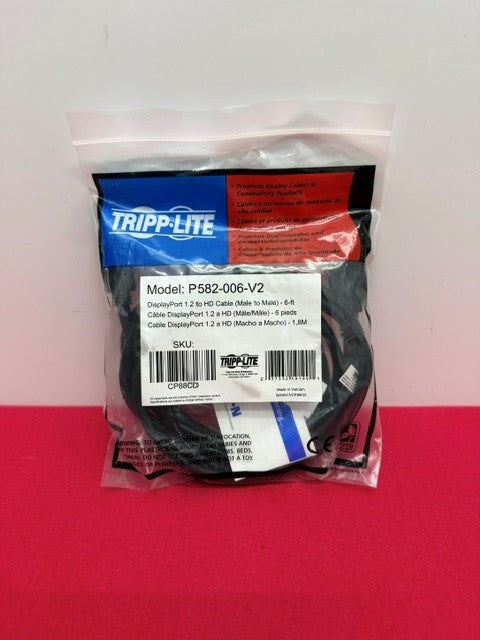 TRIPP LITE P582-006-V2 DisplayPort 1.2 to HD Cable ( Male to Male) - 6ft