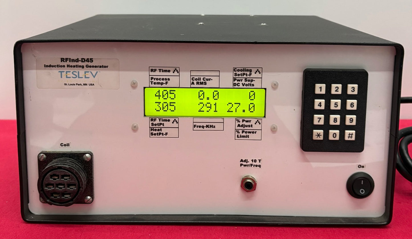 TESLEV RF-IND45 INDUCTION HEATING GENERATOR 18051 ST3-2 SKU SB-018051  FOR PARTS