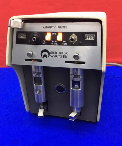 VOOR ONDERDELEN OF REPARATIE MICROMEDIC SYSTEMS 25000 AUTOMATISCHE PIPET DUBBELE POMP