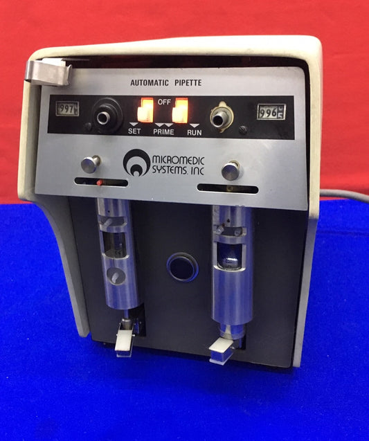 VOOR ONDERDELEN OF REPARATIE MICROMEDIC SYSTEMS 25000 AUTOMATISCHE PIPET DUBBELE POMP