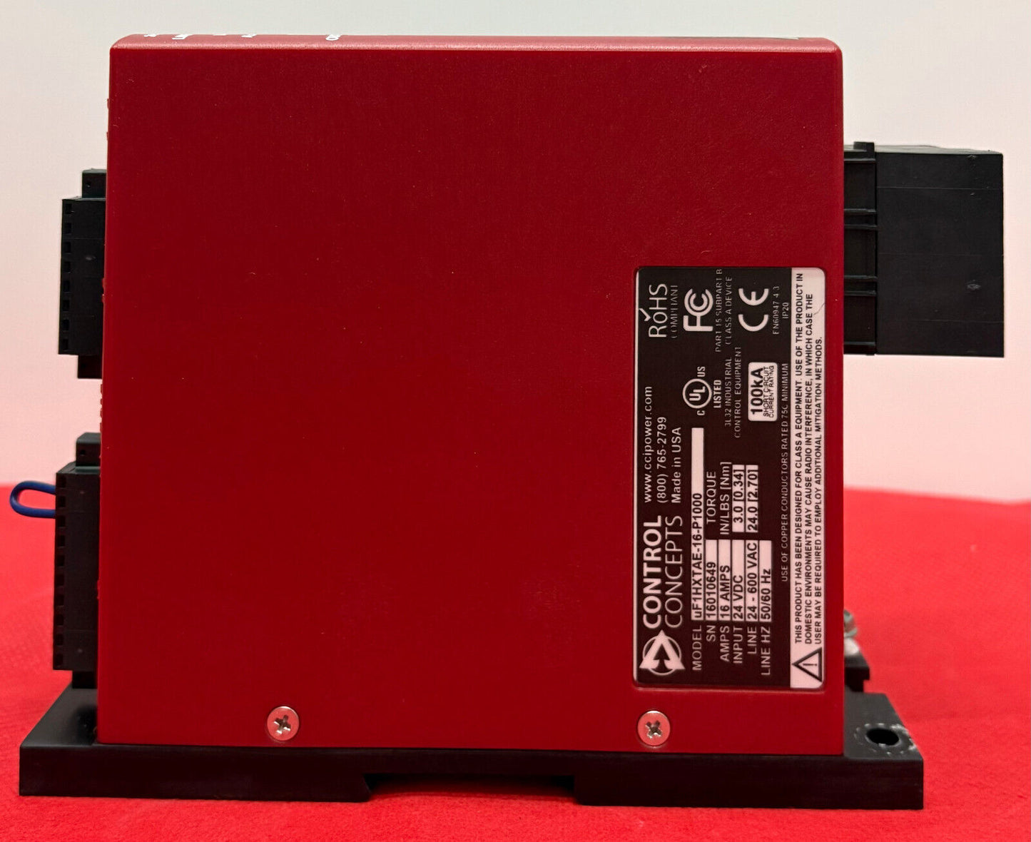 CONTROL CONCEPTS MICROFUSION uF1HXTAE-16-P1000 1PH 16A PANEL/DIN ETHERNET TCP