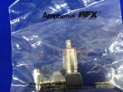 CONECTOR COAXIAL RF, ENCHUFE DE CRIMPADO EN ÁNGULO RECTO AMPHENOL 31-316-RFX / 031-316-RFX