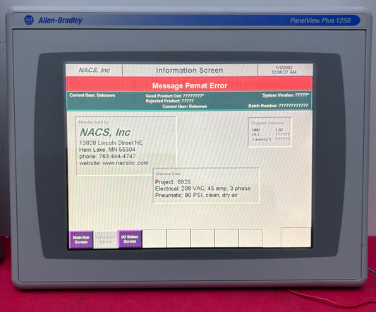 Allen-Bradley / Allen Bradley / AB  ASSEMEMBLED TERMINAL 2711P-T12C4D1 SER A