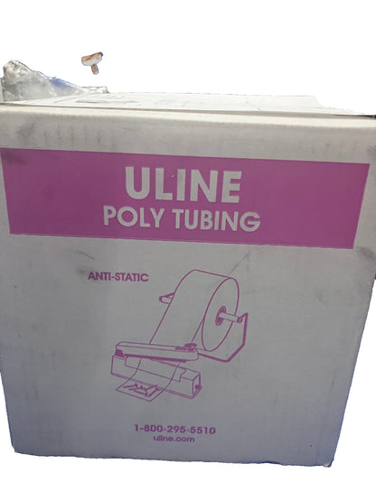 Uline S-3036 Anti-Static Poly Tubing Roll - 4 Mil, 10'' x 500' ITEM IS NEW