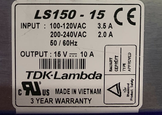 CONVERTITORE CA/CC TDK-LAMBDA LS150-15