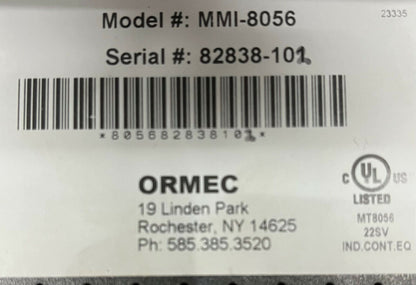 ORMEC MMI-8056 Bedienerschnittstelle Farbdisplay Touchscreen mit Gehäuse