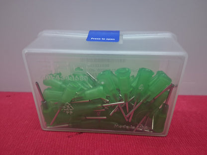 Nordson EFD P/N 7018122 Tip 18GA GP 0.033X 0.5 Green 50 PC Precision Tips EFD