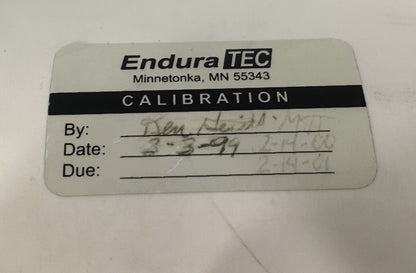 ENDURATEC FATIGUE TESTER NO DRIVER - SELLING FOR PARTS/REPAIR