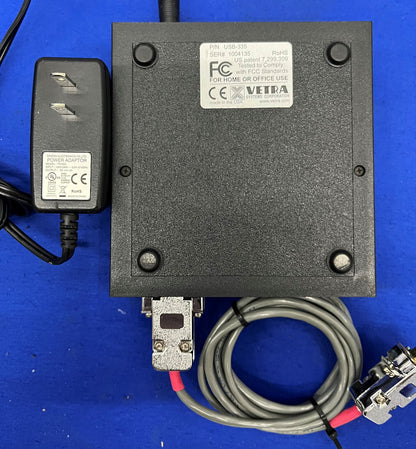 CONVERTIDOR USB-335 SMARTPIPE™ DE VETRA SYSTEMS CONCENTRADOR USB DE 2 PUERTOS CON FUENTE DE ALIMENTACIÓN
