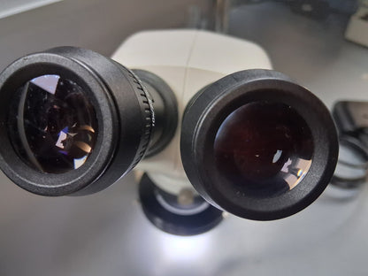 Leica S4E 6.3-30X Stereo Zoom Microscope with Boom Stand and LED Ring Light