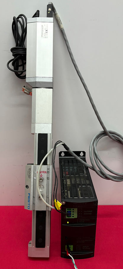 FESTO LINEAR ACTUATOR & FESTO MOTOR & MURR SWITCH MODE POWER SUPPLY PARTS/REPAIR
