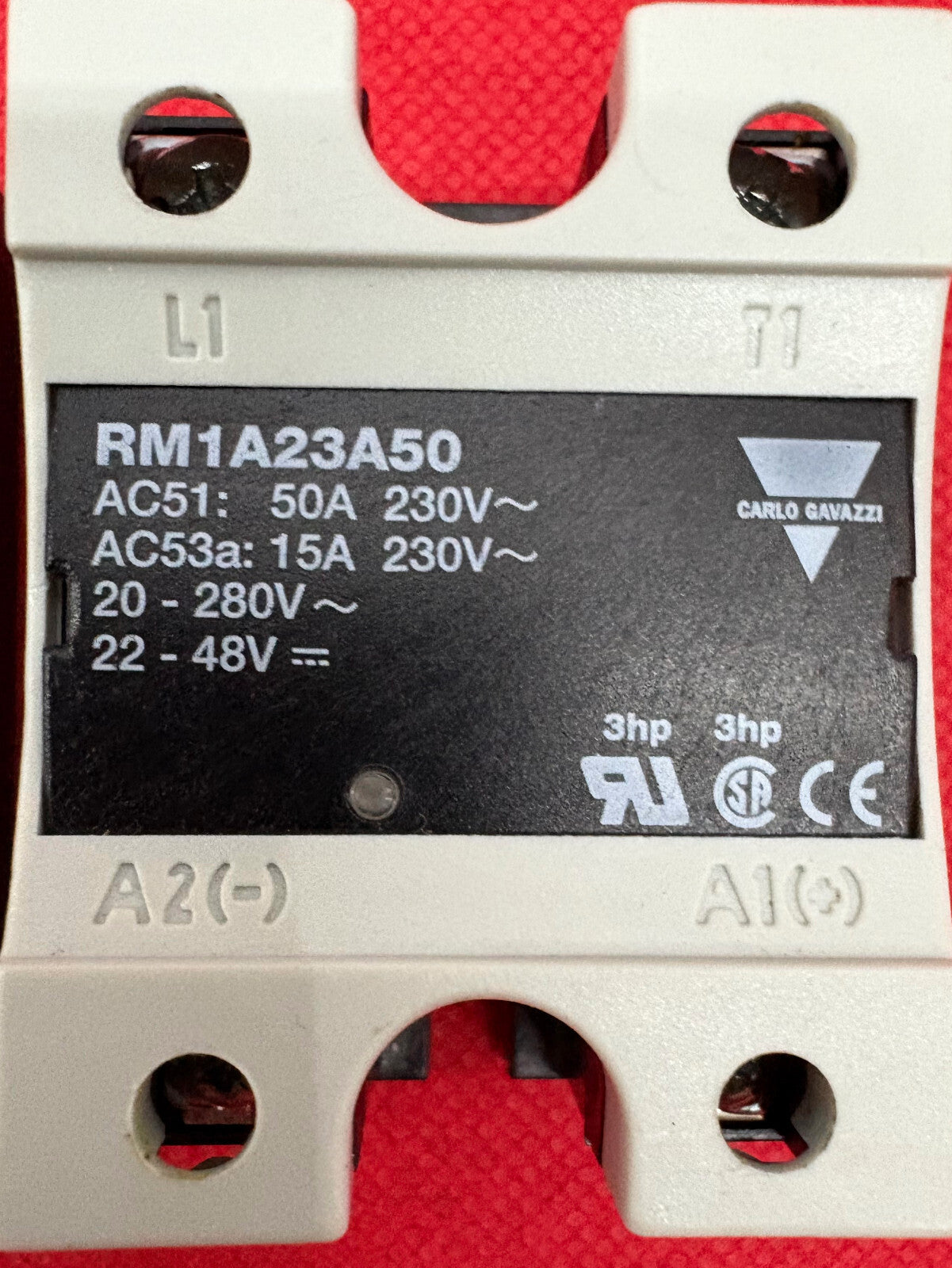 CARLO GAVAZZI RM1A23A50 SOLID STATE RELAY - 1 LOT QTY 2