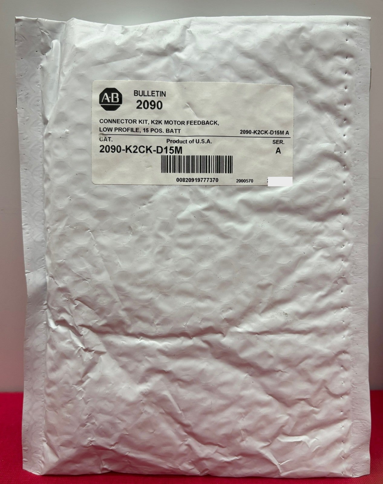 Allen Bradley AB 2090-K2CK-D15M SER A,CONNECTOR KIT K2K MOTOR FEEDBACK