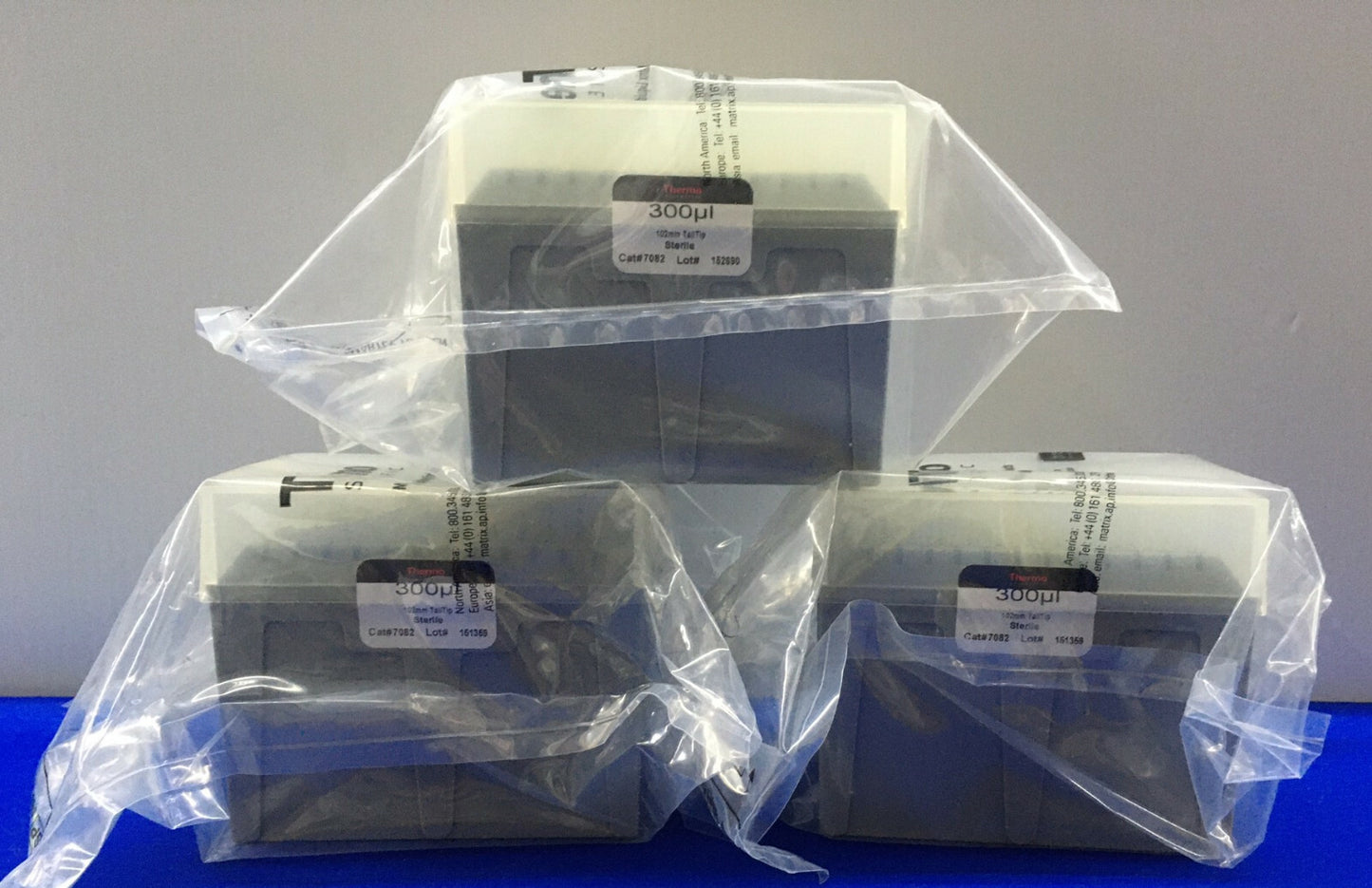3 PAKETE MIT - THERMO SCIENTIFIC 7082 300ul 102mm TALLTIP, STERILITÄT NICHT GARANTIERT