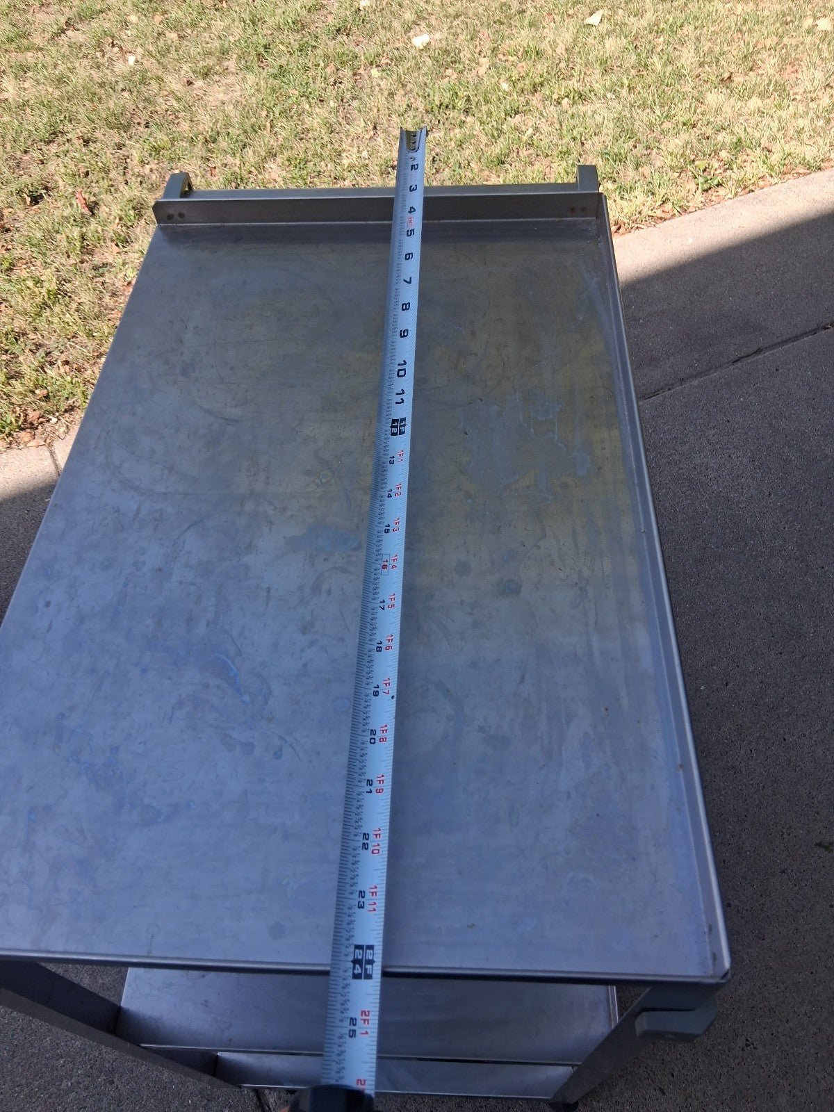 UPDATE INTERNATIONAL BC-2415SS STAINLESS STEEL BUS CART 3 SHELF 24" X 16" X 31"