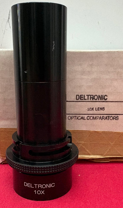 DELTRONIC 10x MAGNIFICATION OPTICAL COMPARATOR LENS - NO MODEL NUMBER - SN 1707