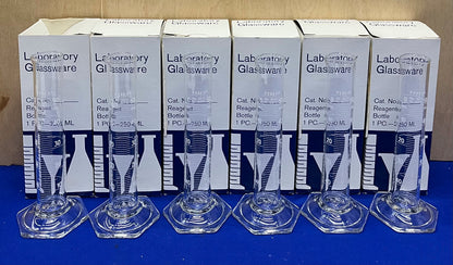 PYREX ® CORNING GLASS 3025-50 CILINDRO DOPPIA SCALA METRICA 50mL - 1 LOTTO QTY 6