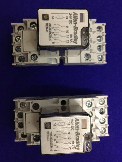 1 LOT VAN 2 Allen Bradley - 700-HN103 MINIATUUR RELAIS SOCKET &amp; 700-HC24Z24-4 RELAIS 