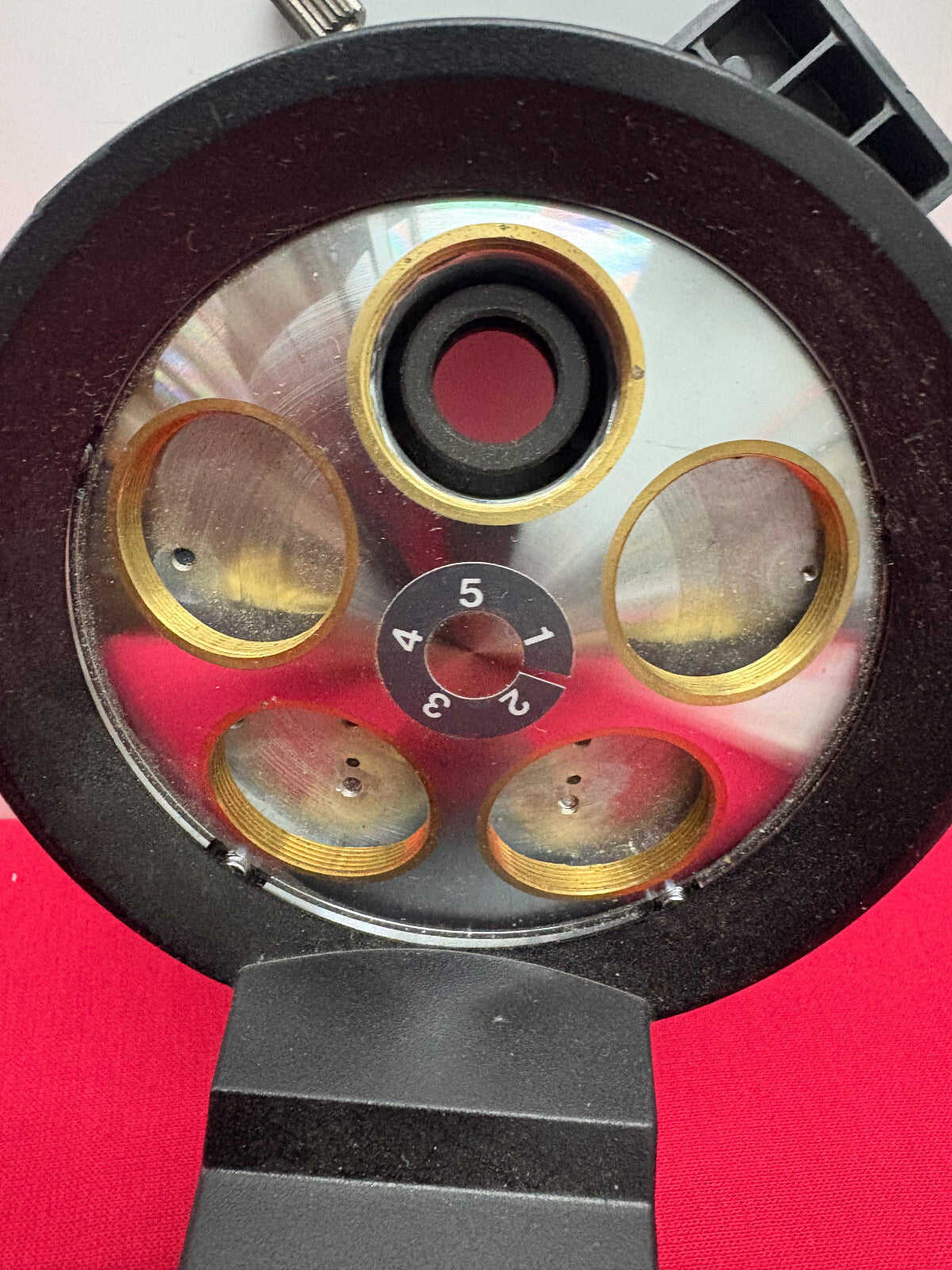 OLYMPUS U-D5BDREMC 5 POSITION MOTORIZED MICROSCOPE OBJECTIVE TURRET PARTS/REPAIR