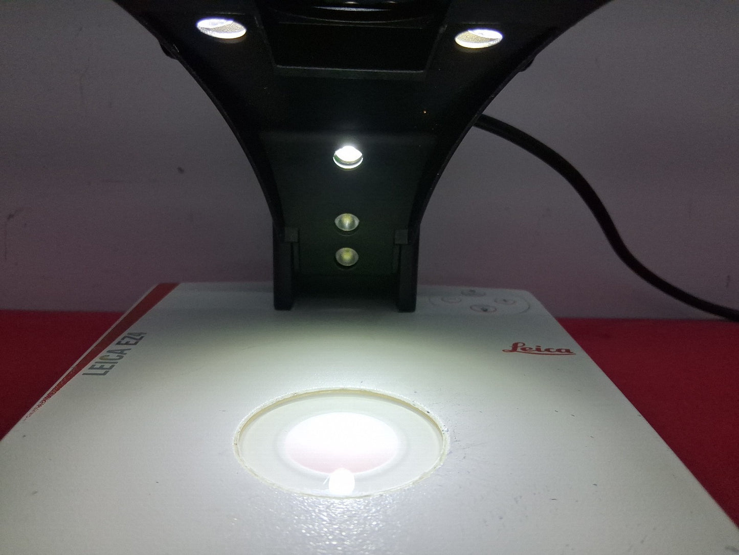 LEICA EZ4 8-35X MAGNIFICATION STEREO MICROSCOPE TOP AND BOTTOM LED PARTS/ REPAIR