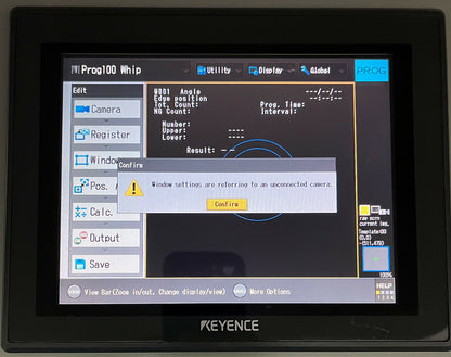 Keyence-Gehäuse mit CA-MP81 LCD-Farbdisplay CV-3502 CA-U3