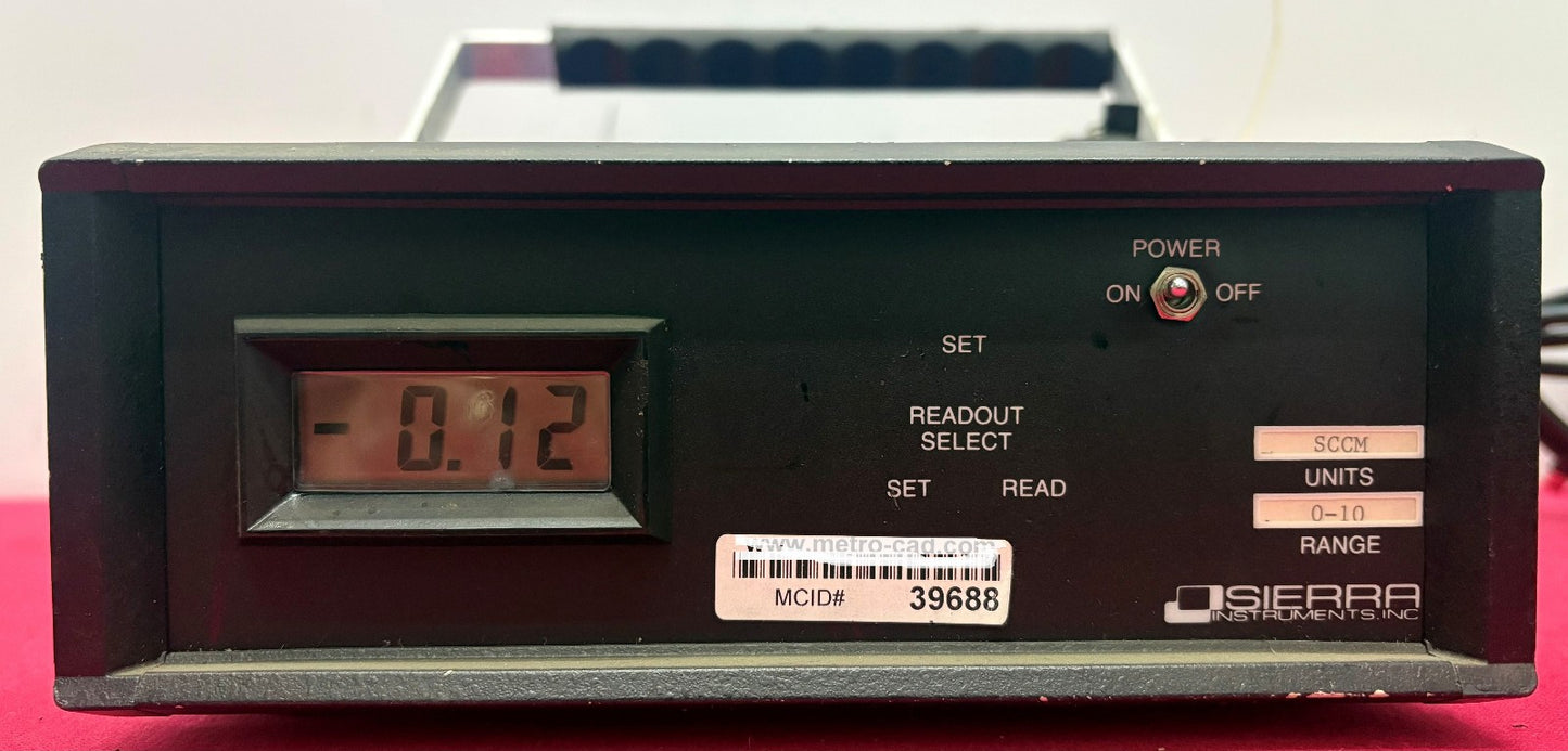 SIERRA 901M 10SCCM.N2 SINGLE CHANNEL READOUT & POWER SUPPLY SYSTEM -PARTS/REPAIR