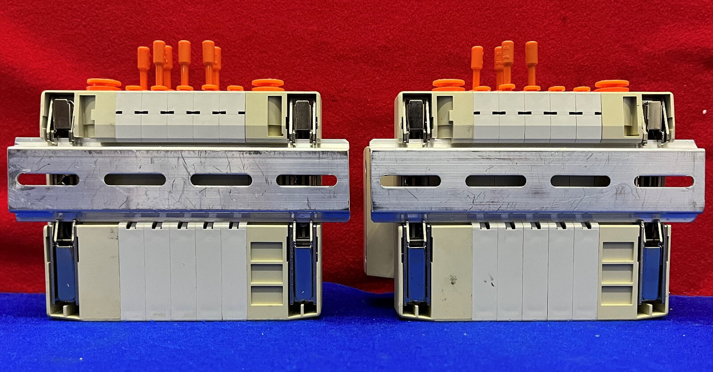 Lot von 2 SMC SS5V1 1011265-00-6 mit (5) SV1100-5FU Magnetventilen