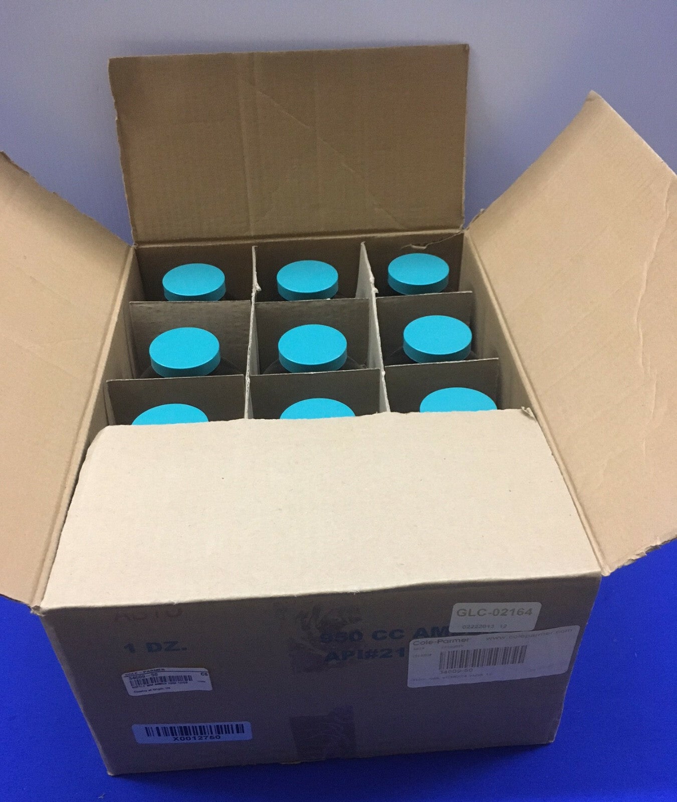 1 パック 12 本入り - COLE-PARMER 34609-50 GLC-02164 ボトル 950CC/32OZ/1000mL