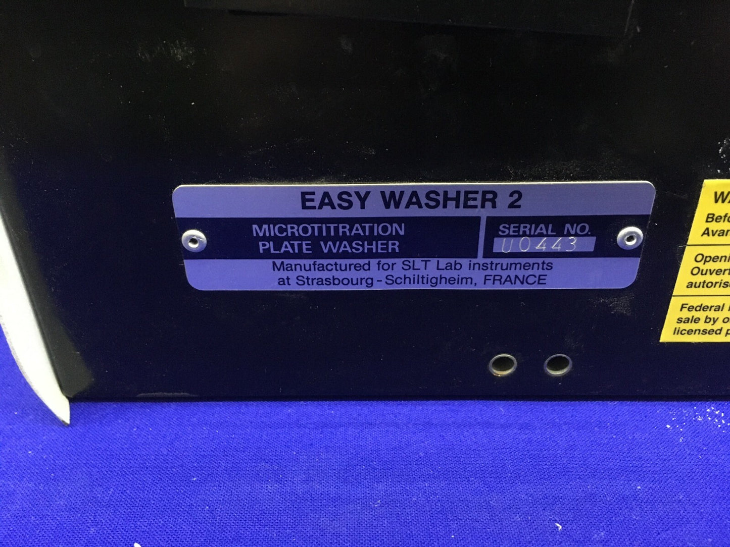 POUR PIÈCES/RÉPARATION SLT LAB EASY WASHER 2 / EAW II PLUS LAVEUR DE PLAQUES DE MICROTITRATION 