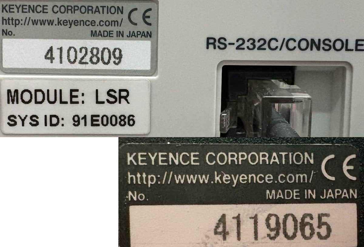 KEYENCE LS-7501 LSR HIGH ACCURACY DIGITAL LASER MICROMETER SENSOR CONTROLLER