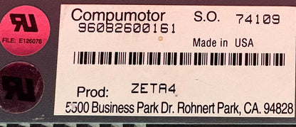 PARKER HANN COMPUMOTOR ZETA4 MICROSTEPPING DRIVE - FOR PARTS/REPAIR
