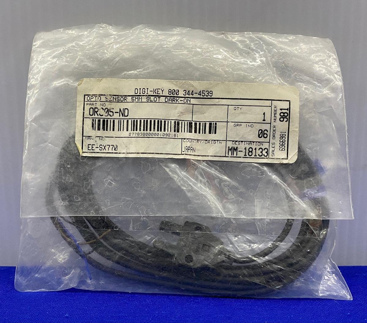 DIGI-KEY OR605-ND / OMRON EE-SX770 OPTO/OPTICAL SENSOR 5MM SLOT DARK-ON