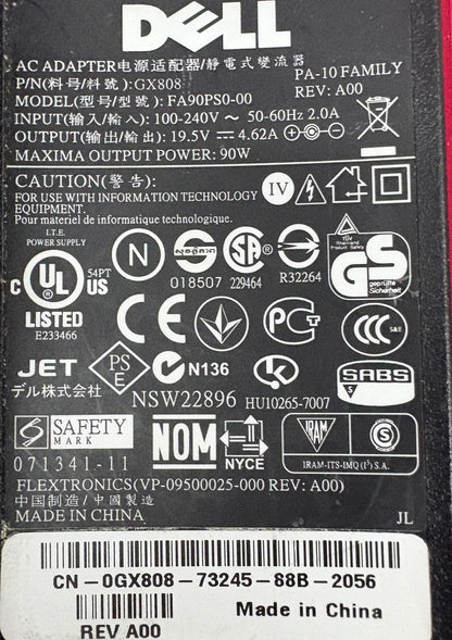 DELL FA90PS0-00 GX808 LAPTOP AC CHARGER POWER ADAPTER - 1 LOT QTY 2