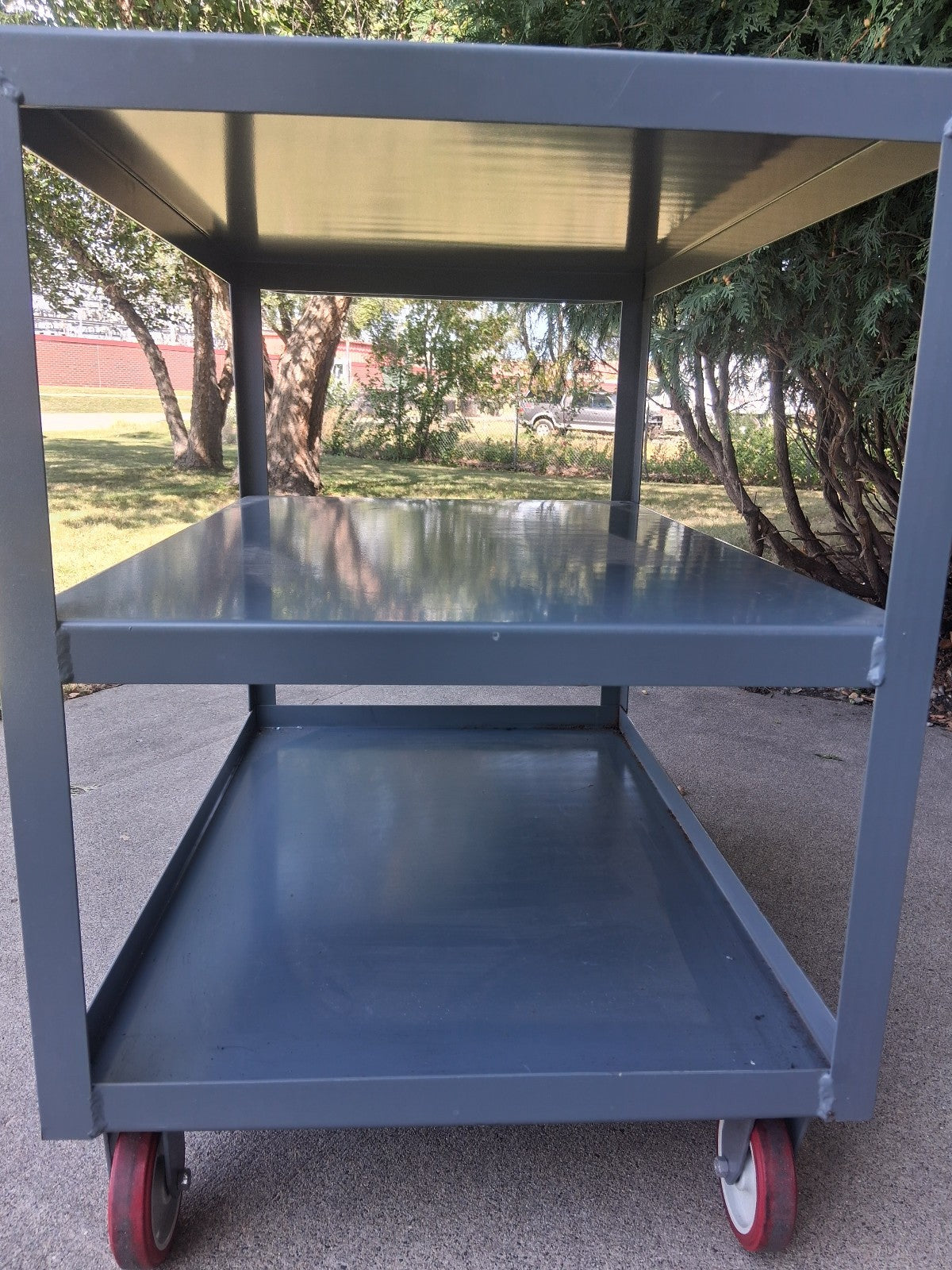 LITTLE GIANT 24" X 36" 3 SHELF  WELDED INDUSTRIAL STEEL UTILITY / SERVICE CART