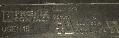 '1 LOT QTY 6' PHOENIX CONTACT USEN 18 FUSE HOLDER ELEMENT TERMINAL BLOCKS