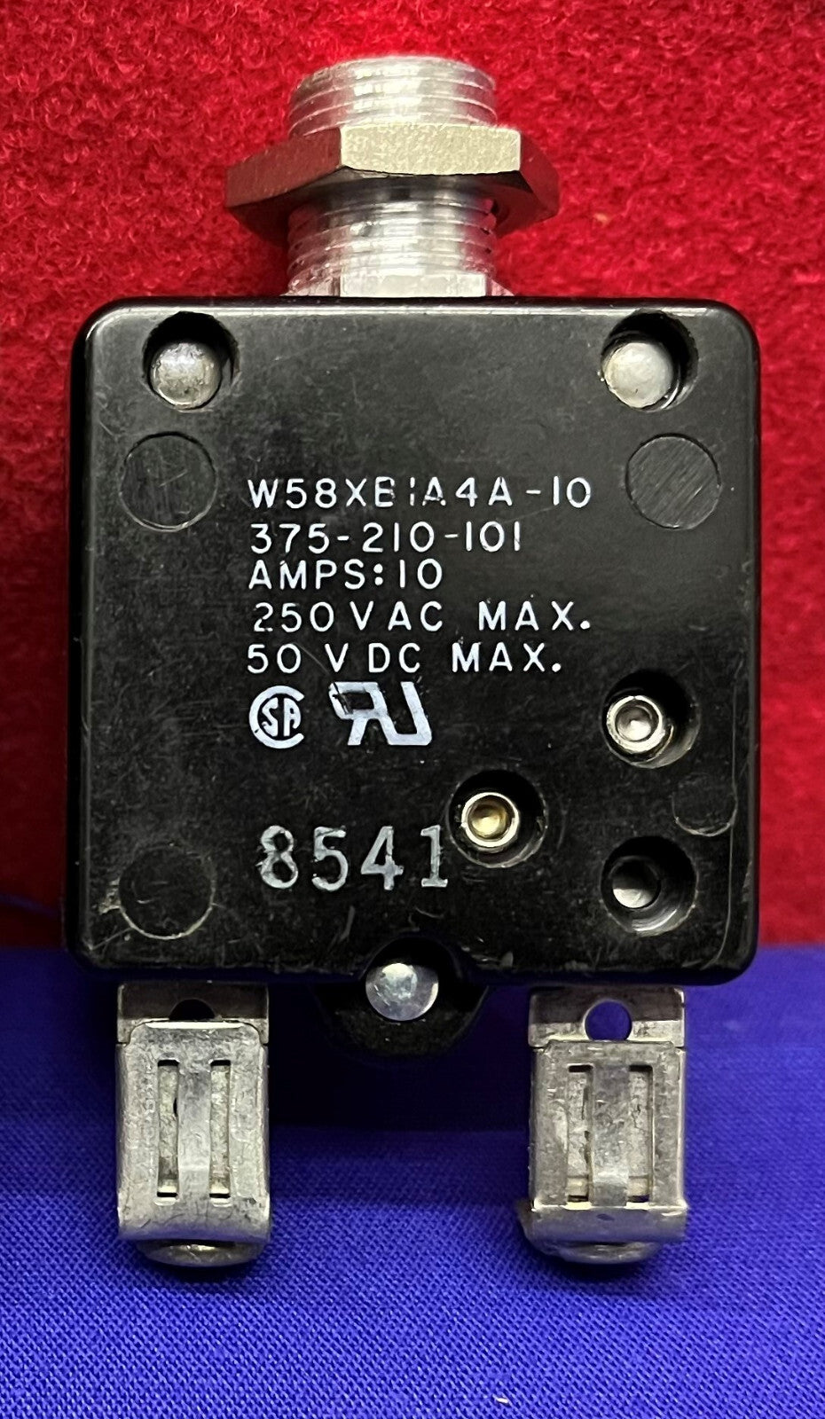 Potter &amp; Brunfield W58XB1A4A-10 サーキットブレーカー 375-210-101 250VAC 3個セット