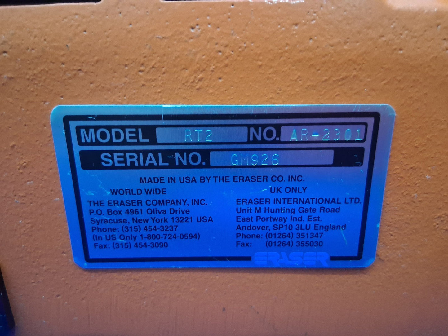ERASER Rush Model RT-2 / AR-2301 Wire Stripper