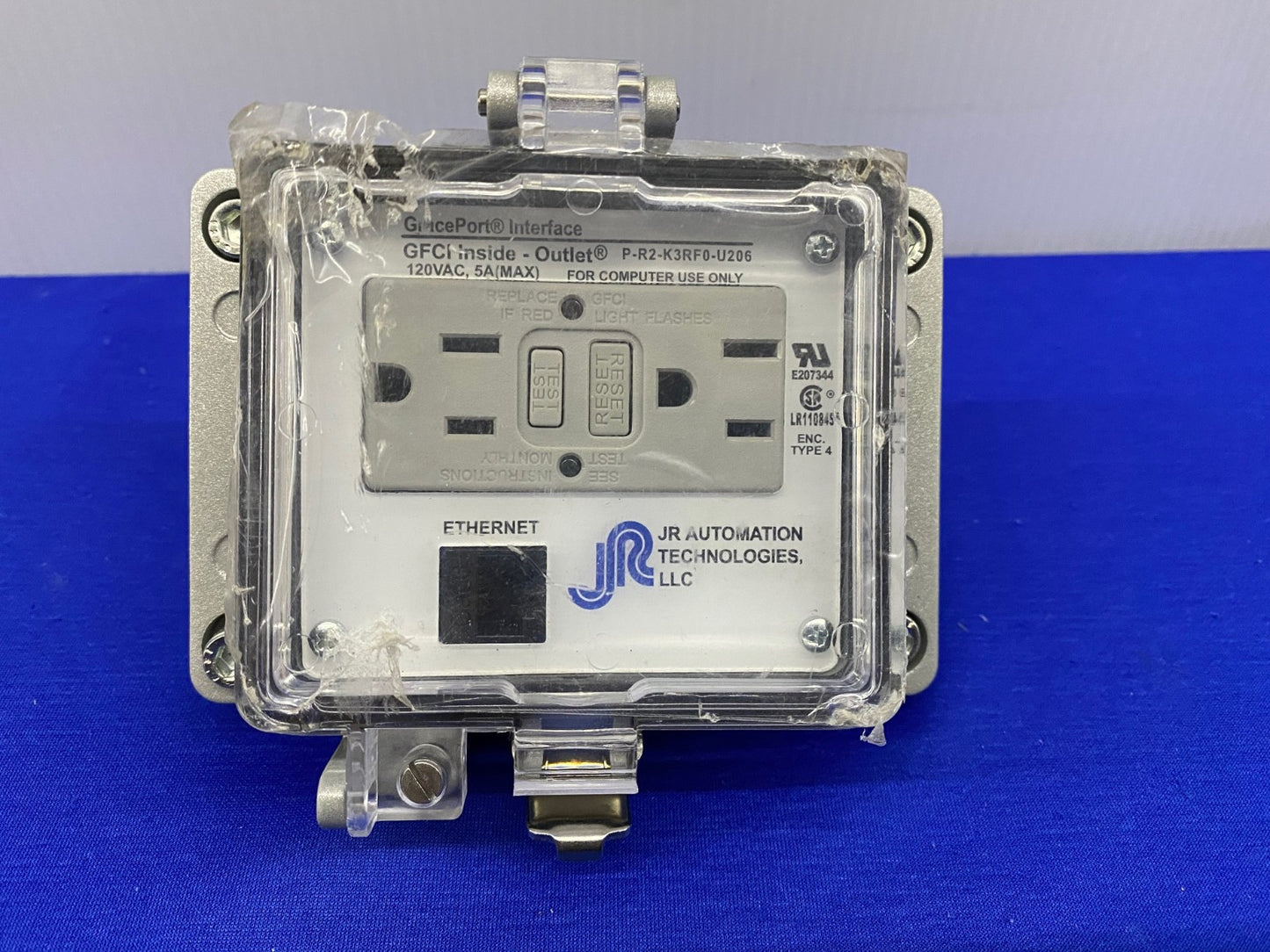 GRACE PORT ® JR AUTOMATION P-R2-K3RF0-U206 GFCI INSIDE - OUTLET® 120VAC 5A(MAX)