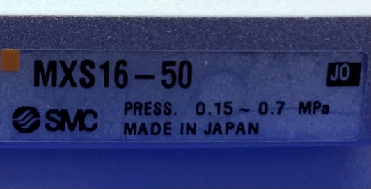 Mesa deslizante neumática SMC MXS16-X12 M9NL-X12 con sensores SMC D-M9N de 16 mm de diámetro interior