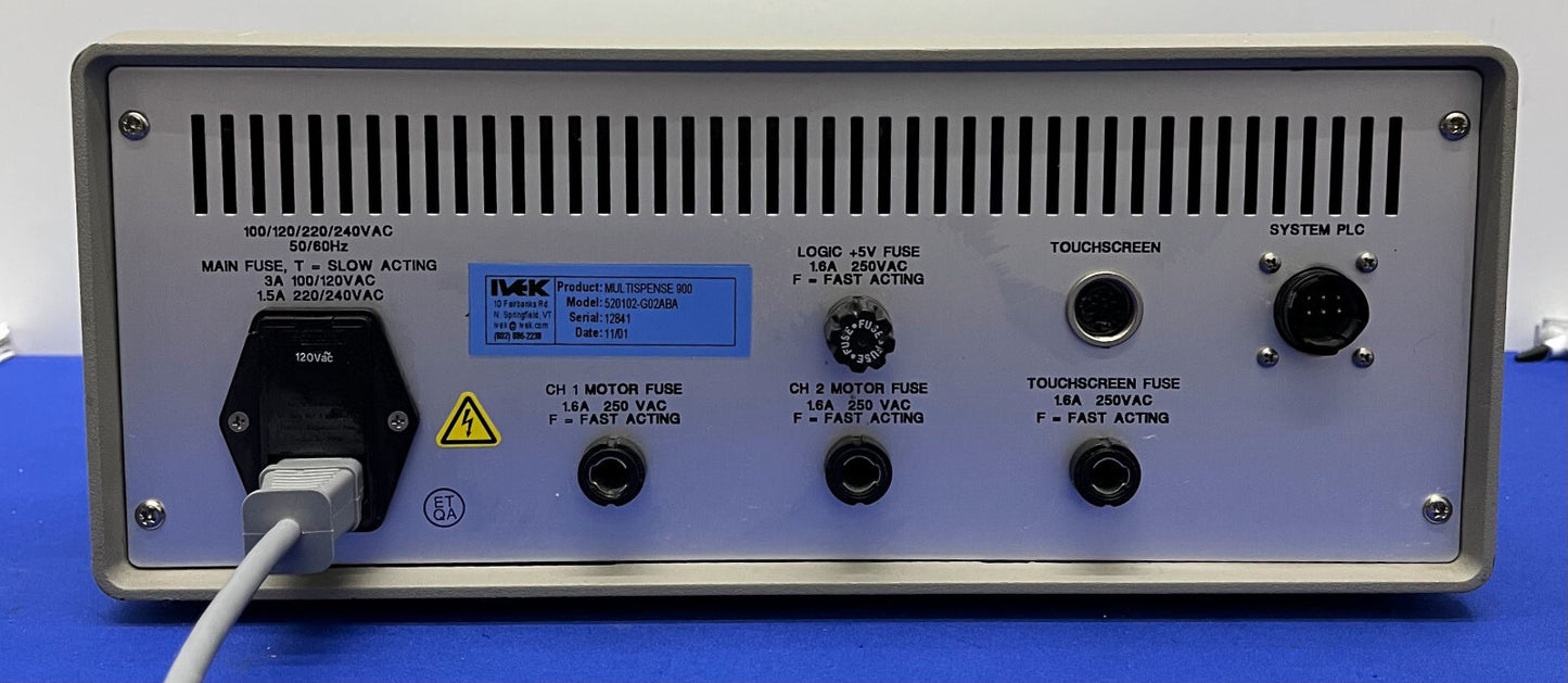 IVEK MULTISPENSE 900 520102-G02ABA MEHRKANAL-SPENDER - FÜR TEILE/REPARATUR