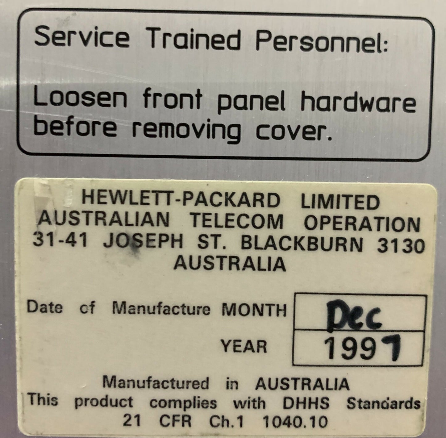 HP / HEWLETT PACKARD 75000 / VXI E1697A 155 Mb/s OPTISCHE LIJNINTERFACE