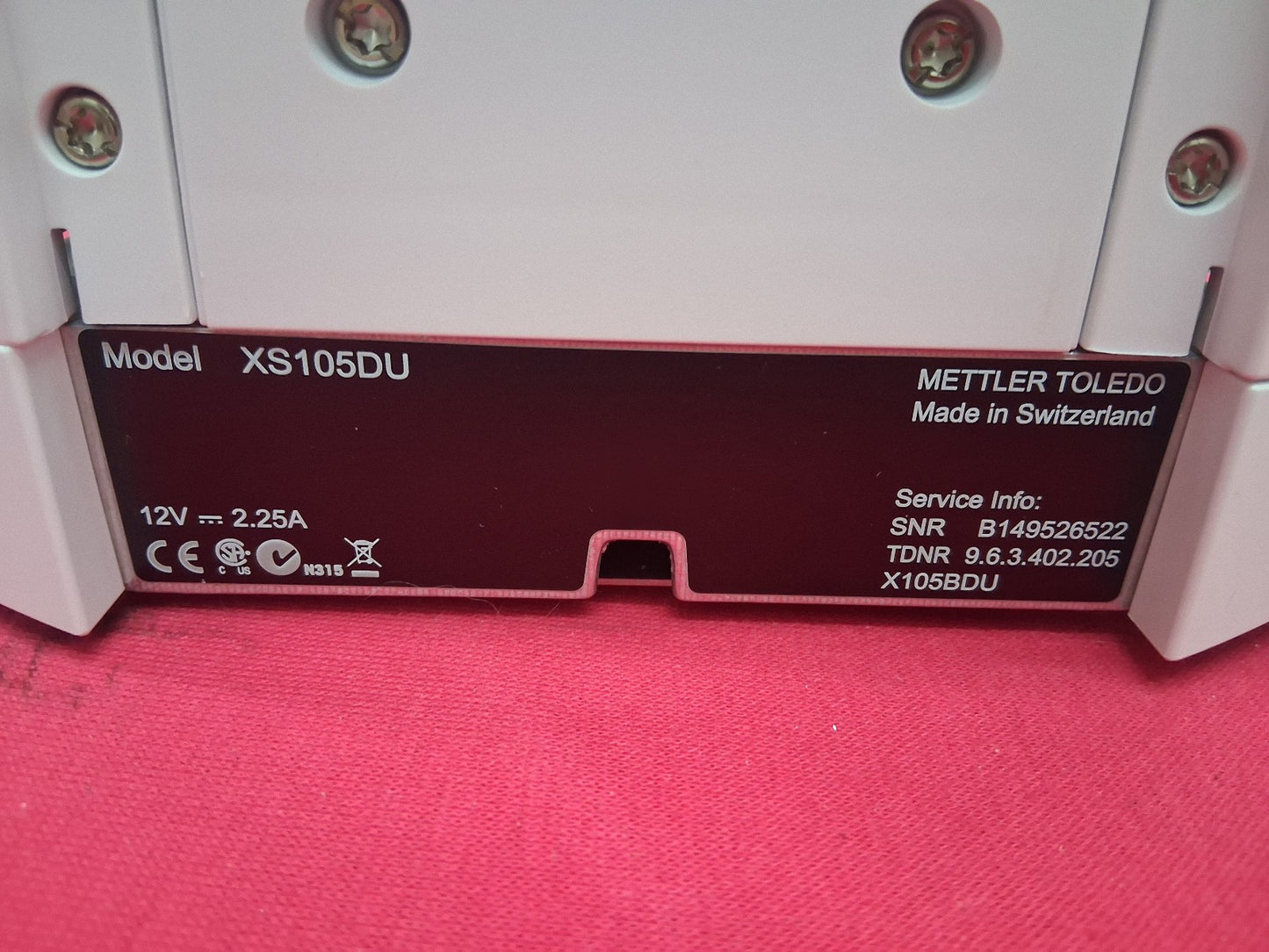 Mettler Toledo XS105 DualRange Analytical Balance 120g x 0.01mg TESTED WORKING