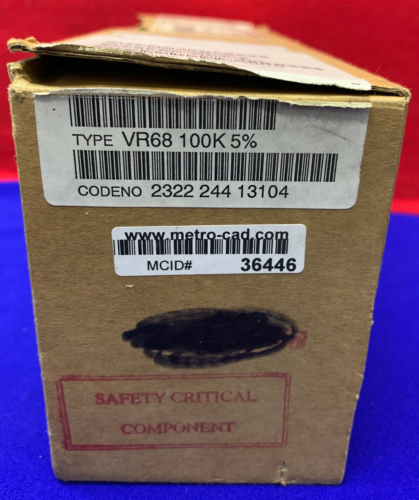 WEERSTANDEN 1W 100K 5% 1 PAKKET CA. HOEVEELHEID 400 PHILIPS COMPONENTEN VR68 0562516
