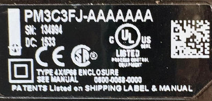 WATLOW EZ-ZONE ®  CONTROLLER PM3C3FJ-AAAAAAA DC: 1533  1/32 DIN PANEL MOUNT