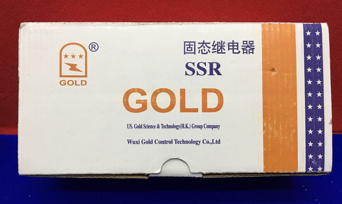 ゴールドソリッドステートリレー 40-530 VAC -25A - SAP4825D。10 個のリレー 1 ロットとして販売