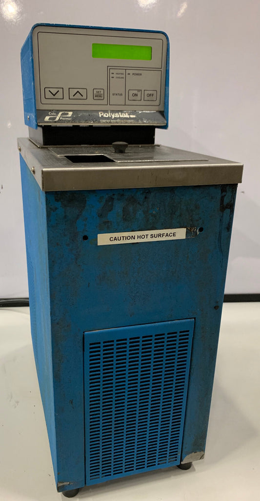 COLE-PARMER POLYSTAT 12101-10 HEATED BATH RE-CIRCULATOR - FOR PARTS/REPAIR