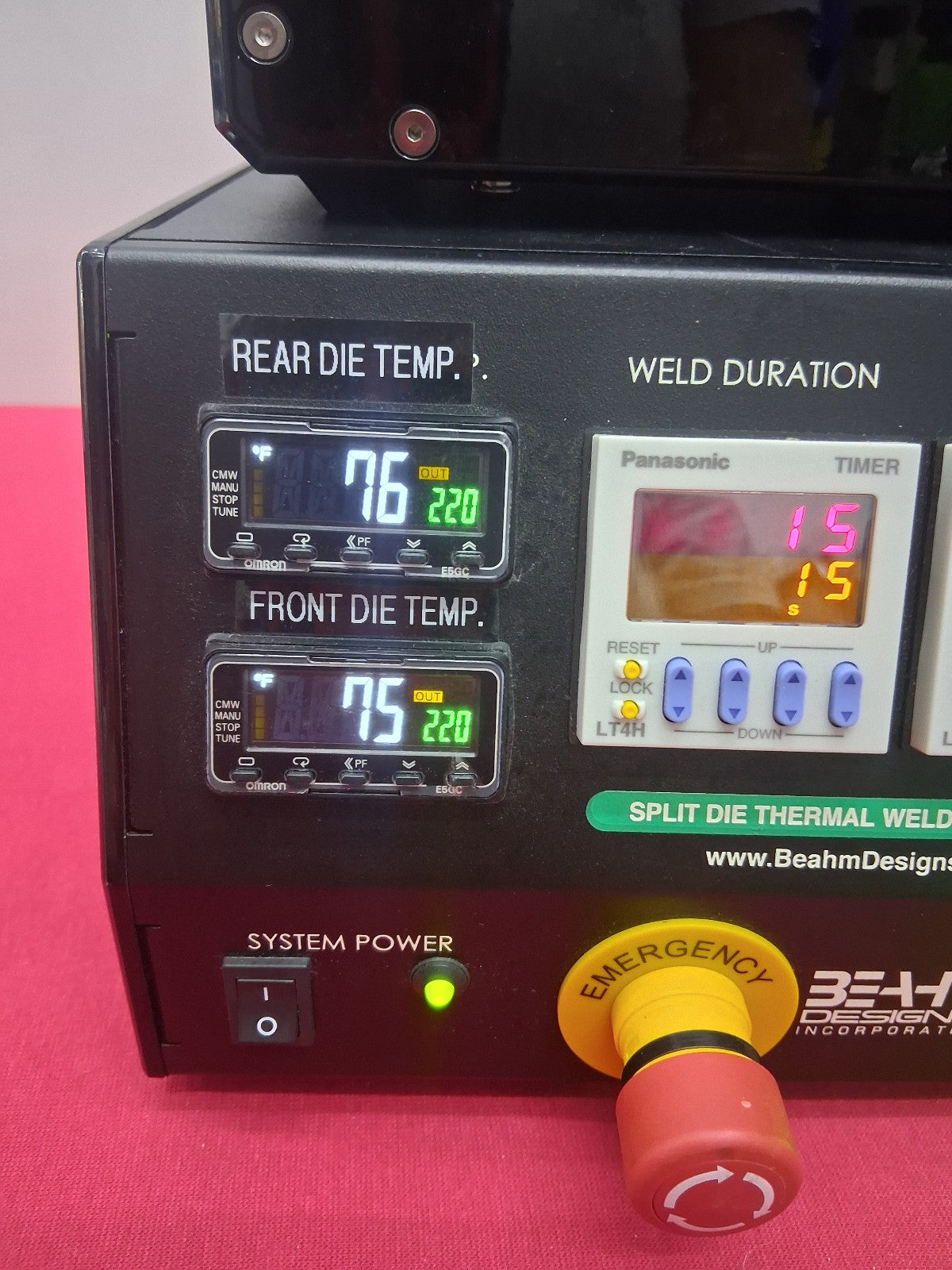 Beahm 320B Split Die Thermal Welder / Lap Joint Split Die Bonder / Polymer Tube